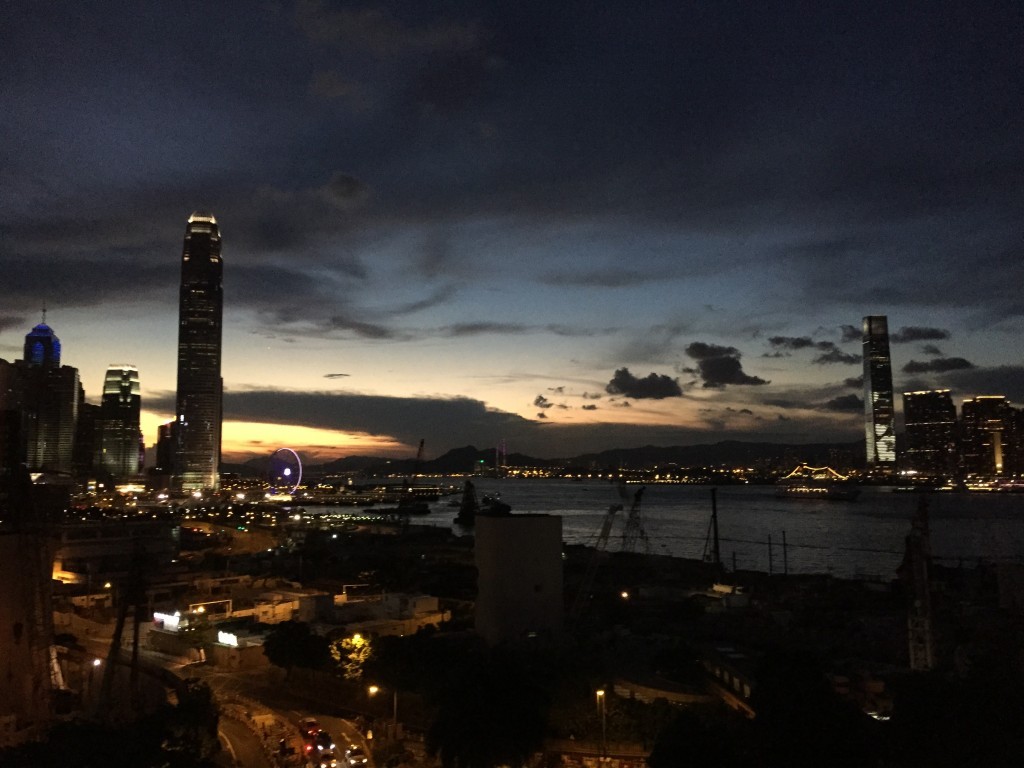 香港的夜景（羅毓嘉提供）